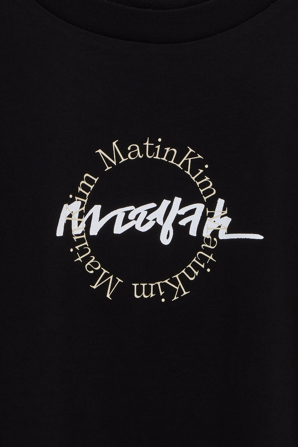 Matin Kim - Hangeul Circle Point Logo Top (Black) product image 4 | TRAB K-Fashion Australia