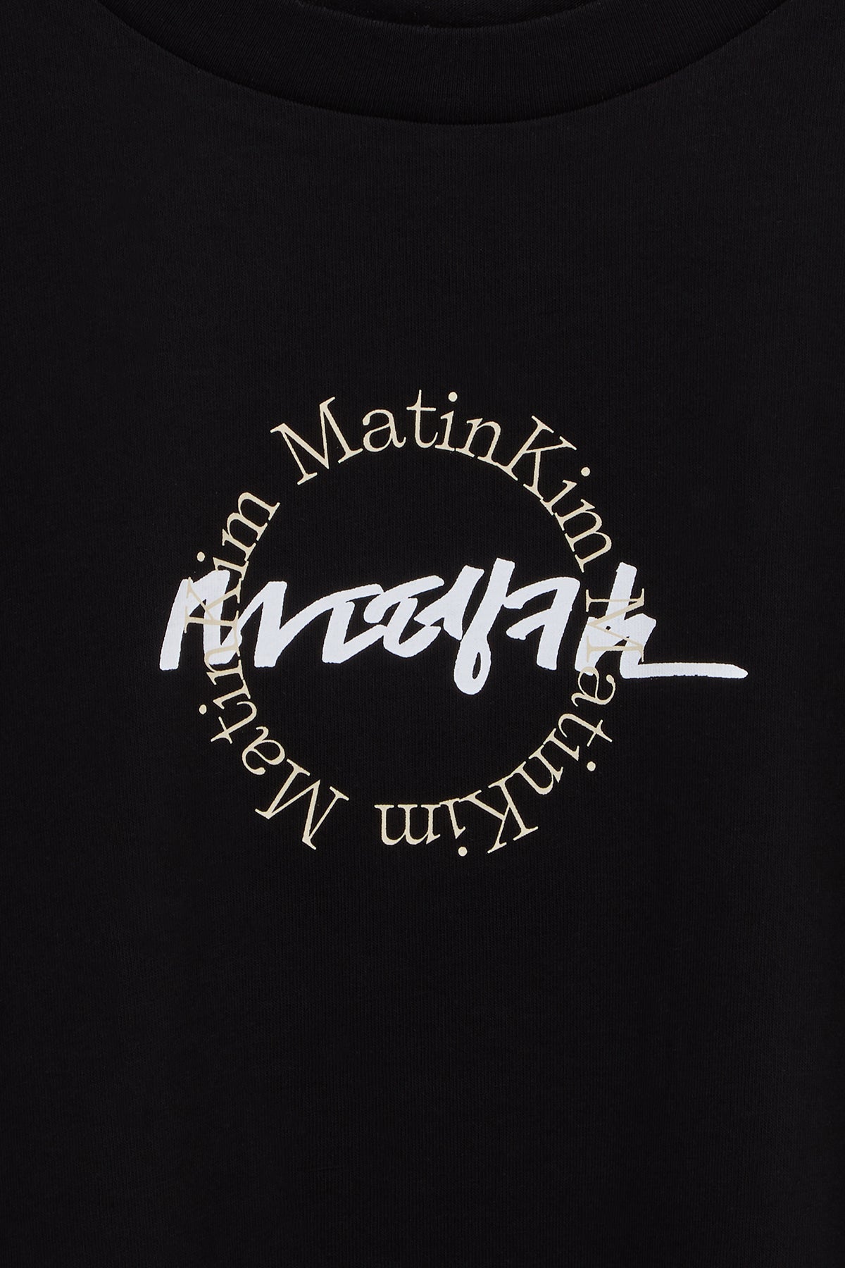 Matin Kim - Hangeul Circle Point Logo Top (Black) product image 4 | TRAB K-Fashion Australia