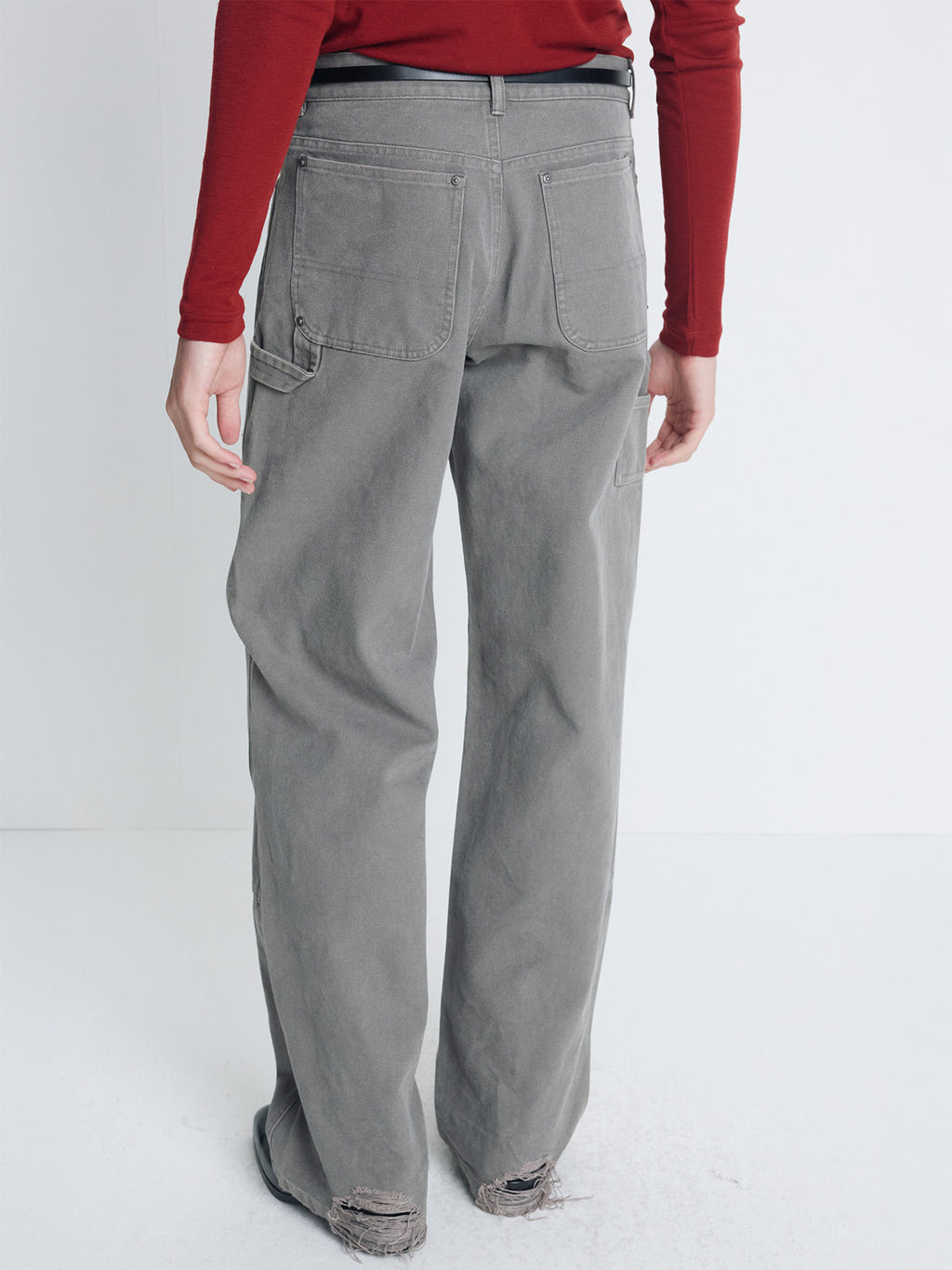Tonywack - Grain Canvas Distressed Work Pants (Clay) product image 5 | TRAB K-Fashion Australia