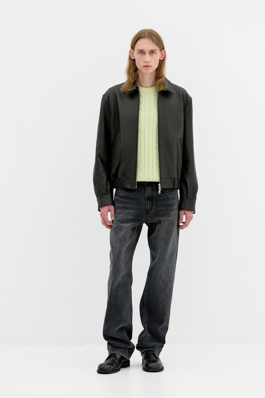 Coor - Goatskin Blouson (Black) product image 2 | TRAB K-Fashion Australia