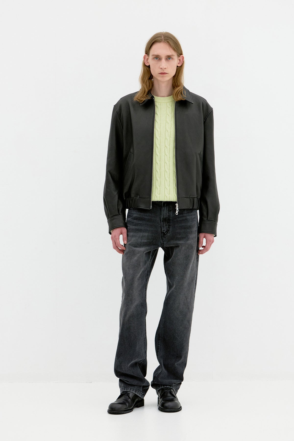 Coor - Goatskin Blouson (Black) product image 2 | TRAB K-Fashion Australia
