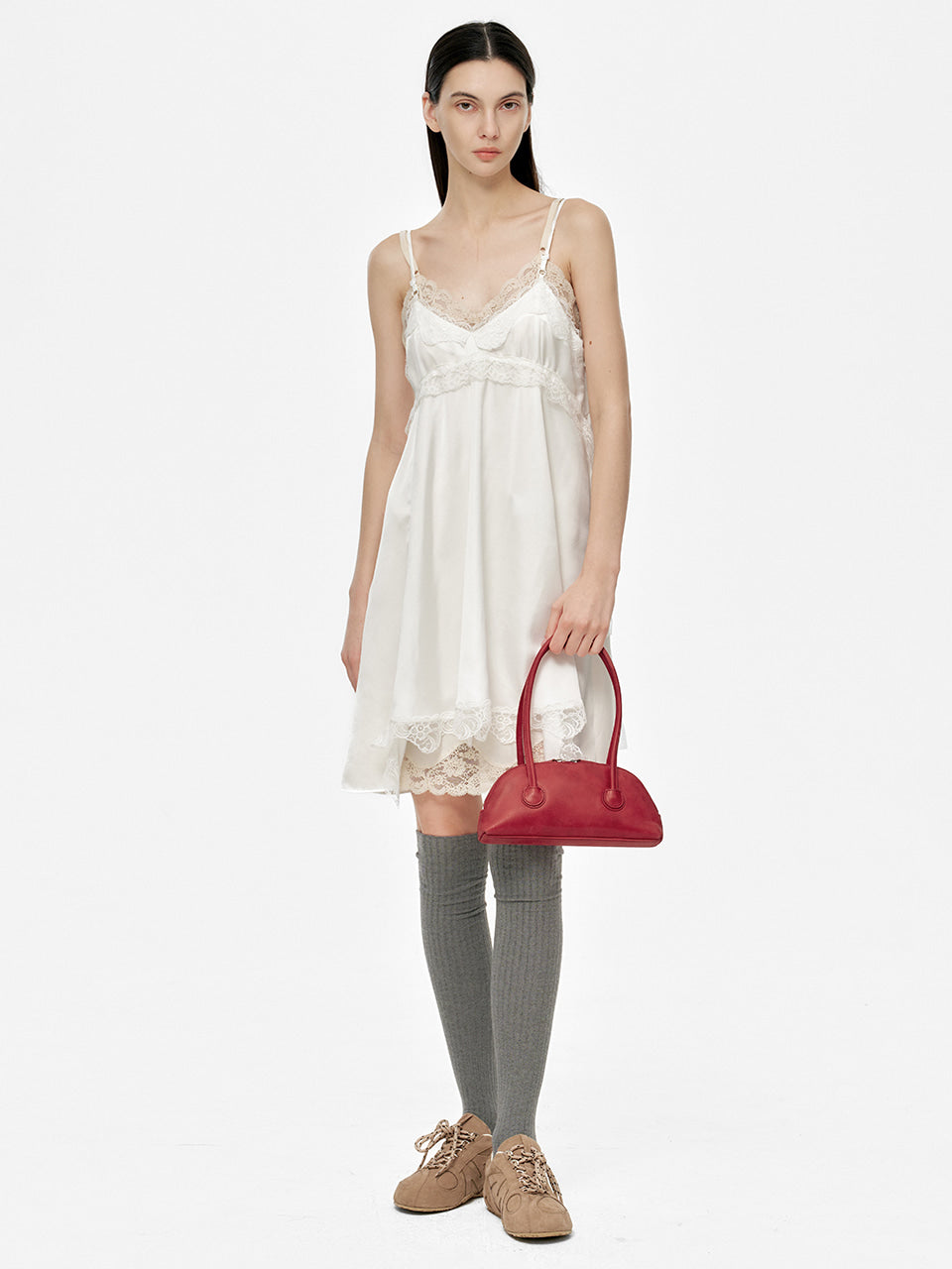 Marge Sherwood - Bessette Shoulder (Apple Red Pull-Up) product image 3 | TRAB K-Fashion Australia