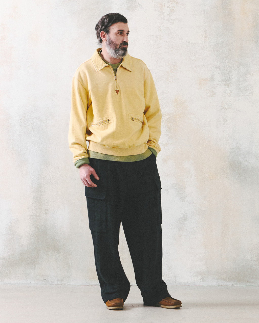 Eastlogue - Caravan Half Zip-up Sweat (Yellow) product image 5 | TRAB K-Fashion Australia