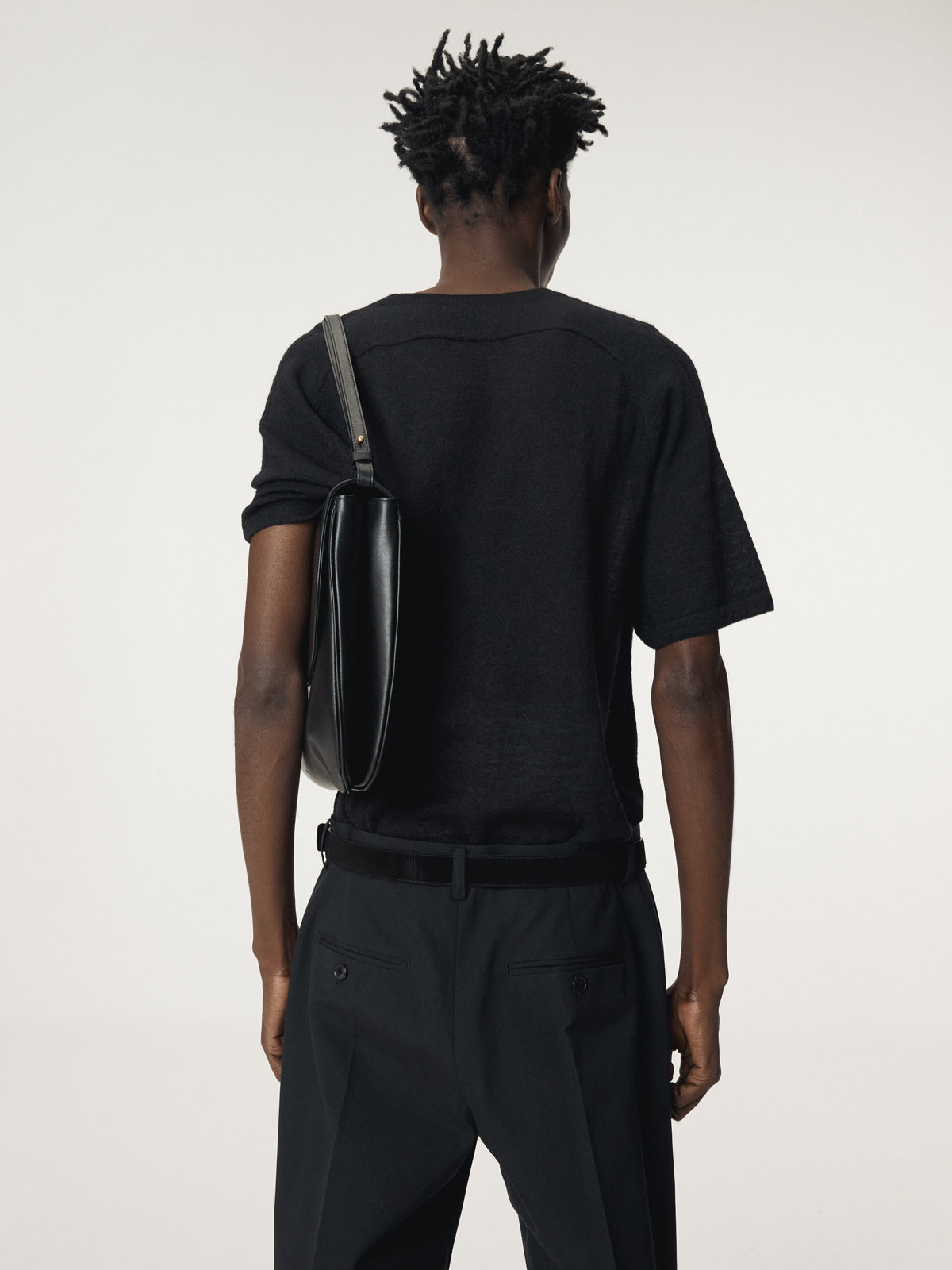 Recto - Rc Sheer Short Sleeve Knit Top (Black) product image 7 | TRAB K-Fashion Australia