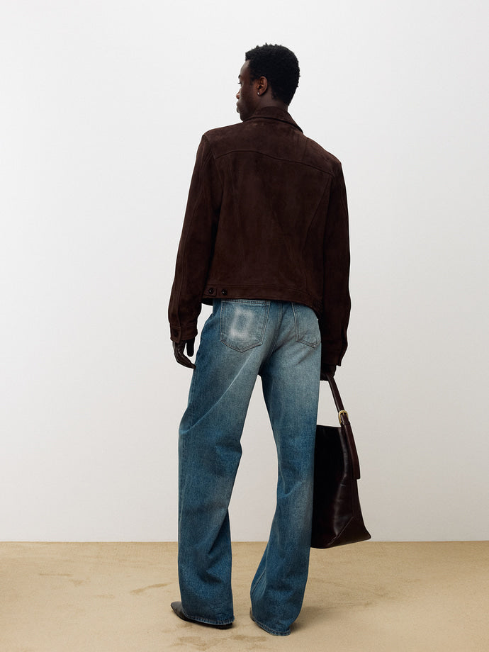 Tonywack - Suede Trucker Jacket (Dark Brown) product image 4 | TRAB K-Fashion Australia