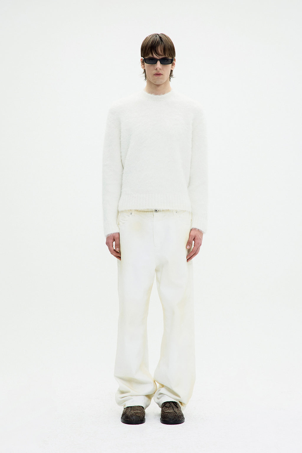 Coor - Maxi Alpaca Blend Hairy Sweater (Ivory) product image 2 | TRAB K-Fashion Australia