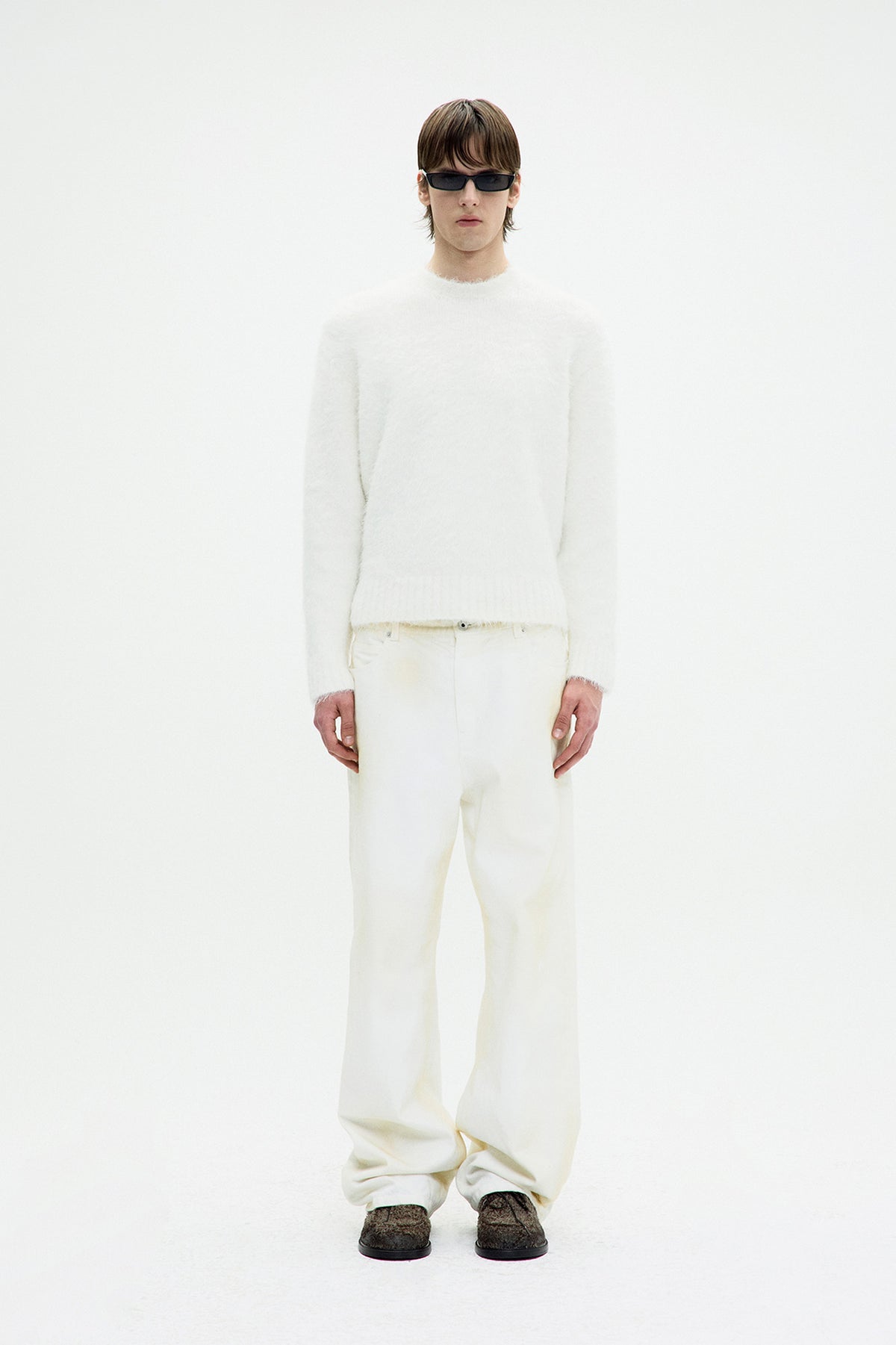 Coor - Maxi Alpaca Blend Hairy Sweater (Ivory) product image 2 | TRAB K-Fashion Australia