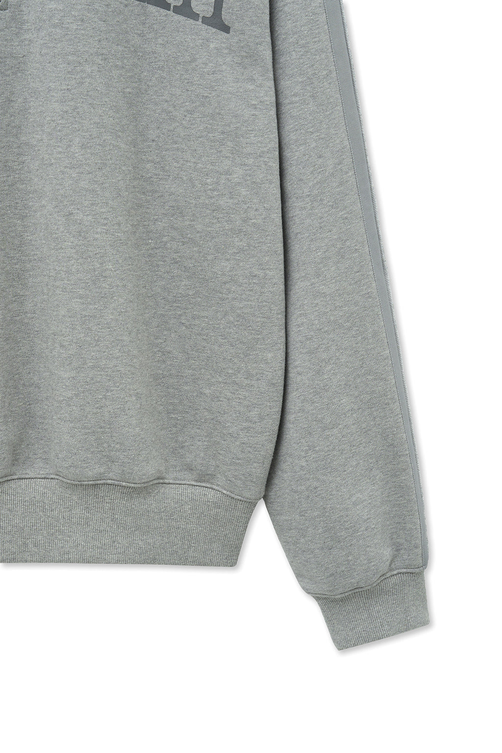 Matin Kim - Cut Out Half Zip Sweatshirt (Grey) product image 6 | TRAB K-Fashion Australia