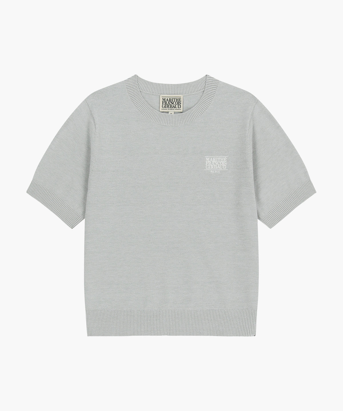 Marithe & Francois Girbaud - Small Classic Logo Half Knit Pullover (Heather Gray) product image 6 | TRAB K-Fashion Australia