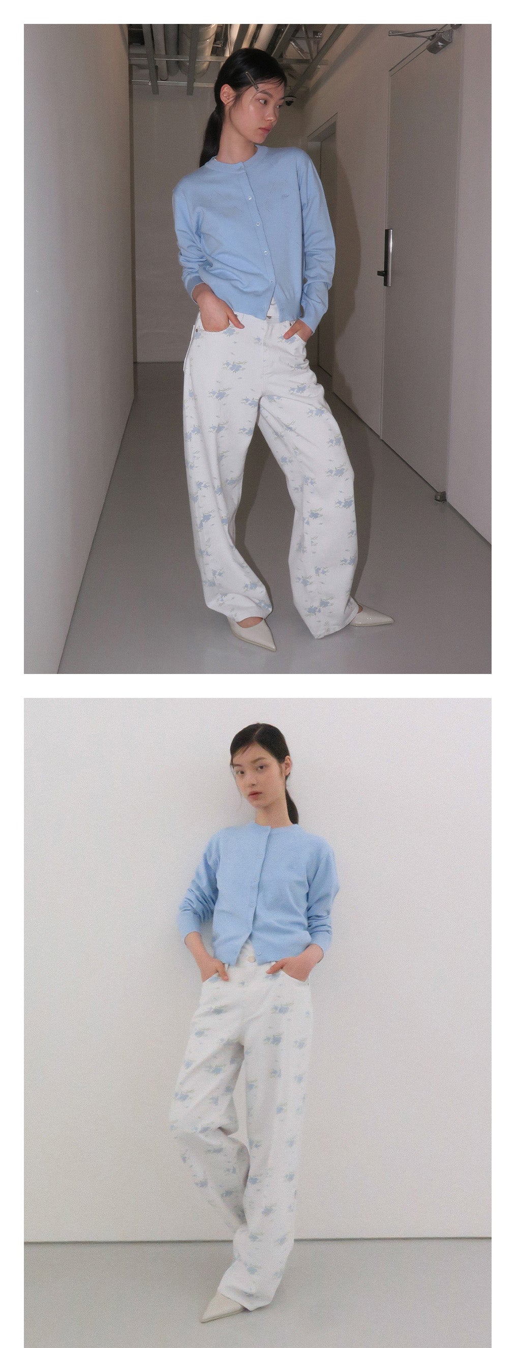 Kijun - Bloom Jeans (Sky Blue) product image 1 | TRAB K-Fashion Australia