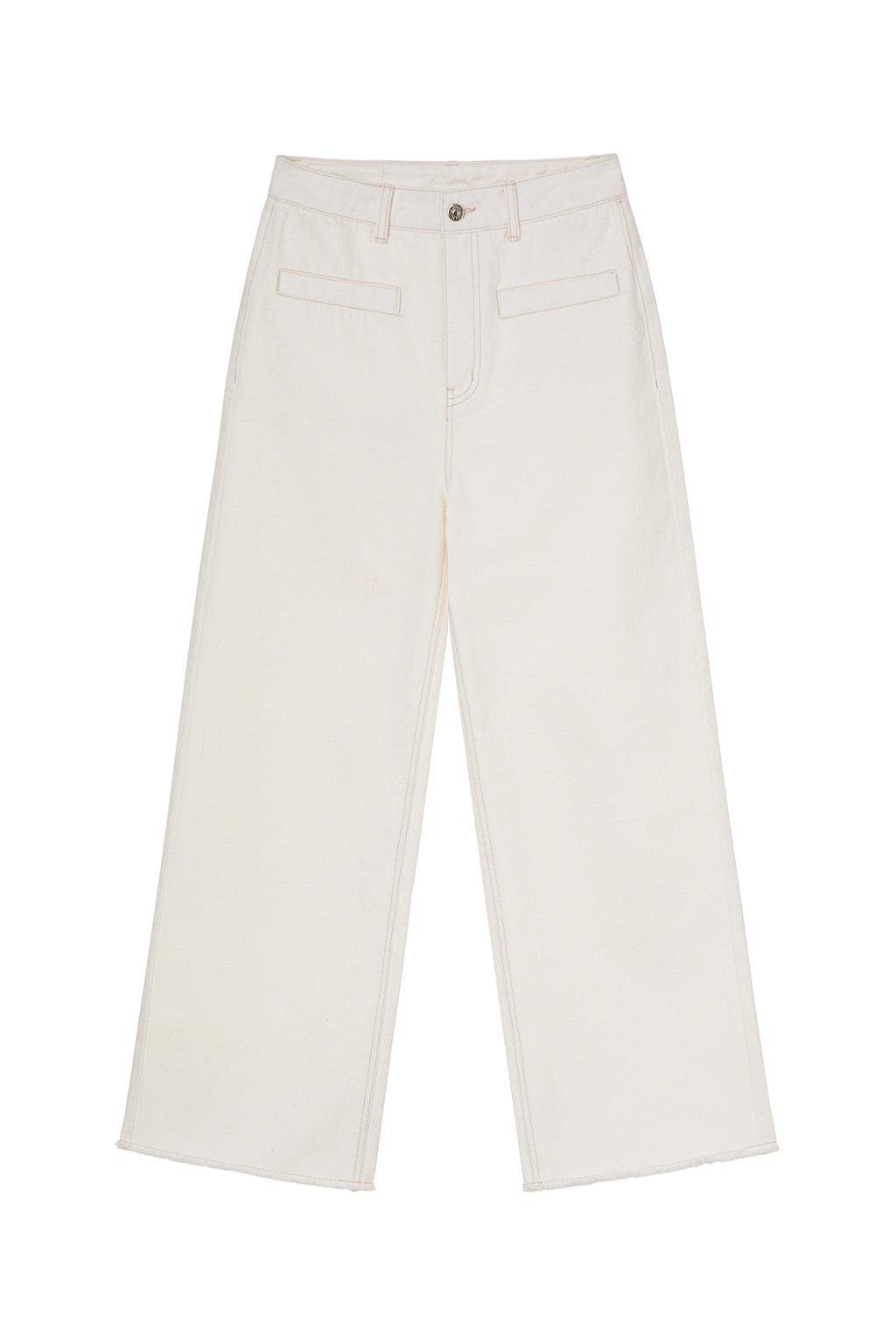 Deinet - Wide Denim Pants (White) product image 11 | TRAB K-Fashion Australia
