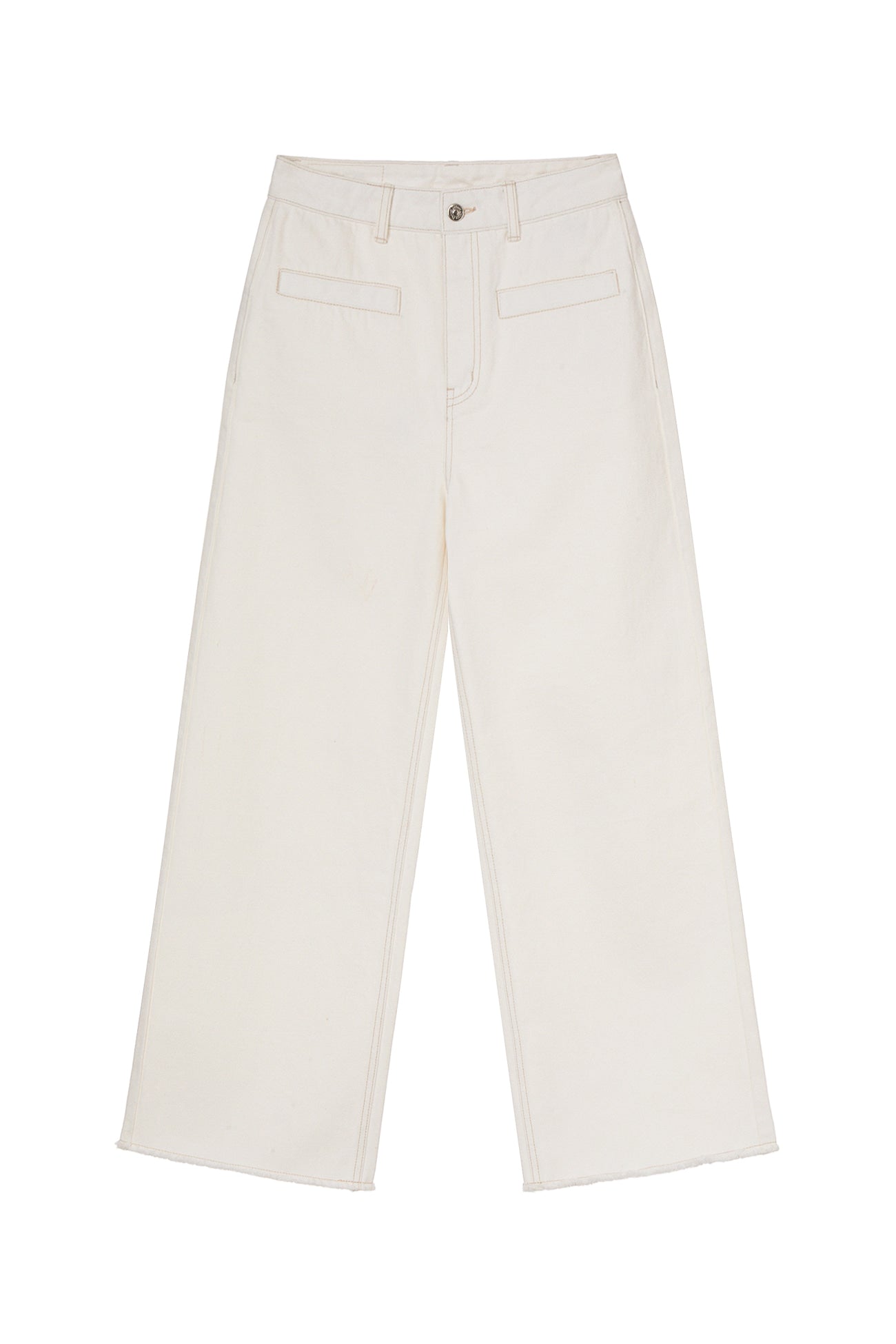 Deinet - Wide Denim Pants (White) product image 11 | TRAB K-Fashion Australia