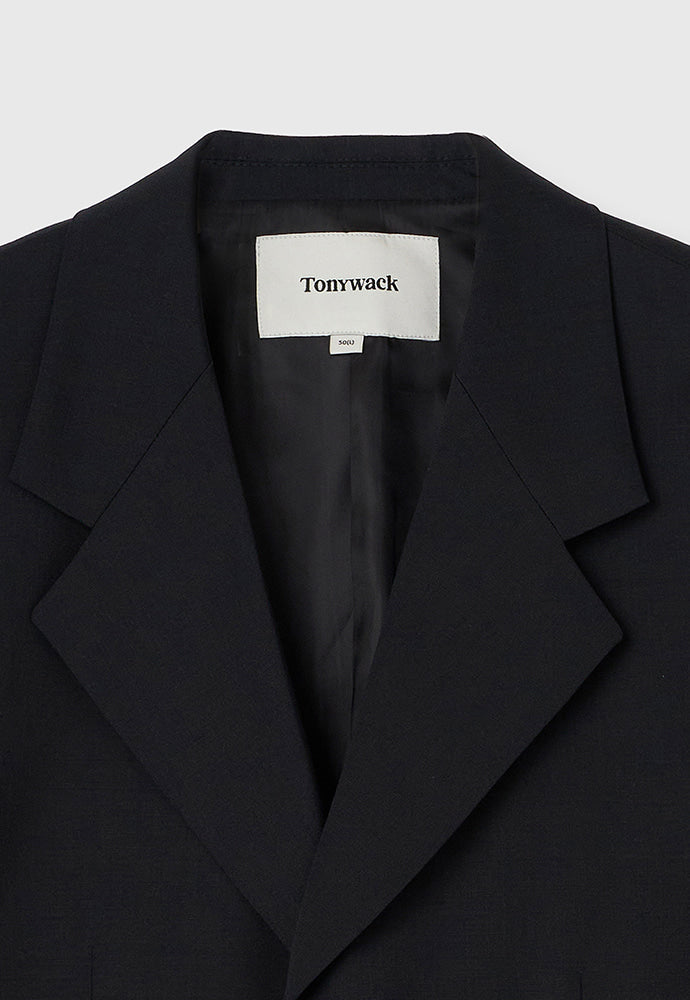 Tonywack - Tropical Wool Relaxed Tailored Jacket (Summer Exclusive) (Black) product image 11 | TRAB K-Fashion Australia