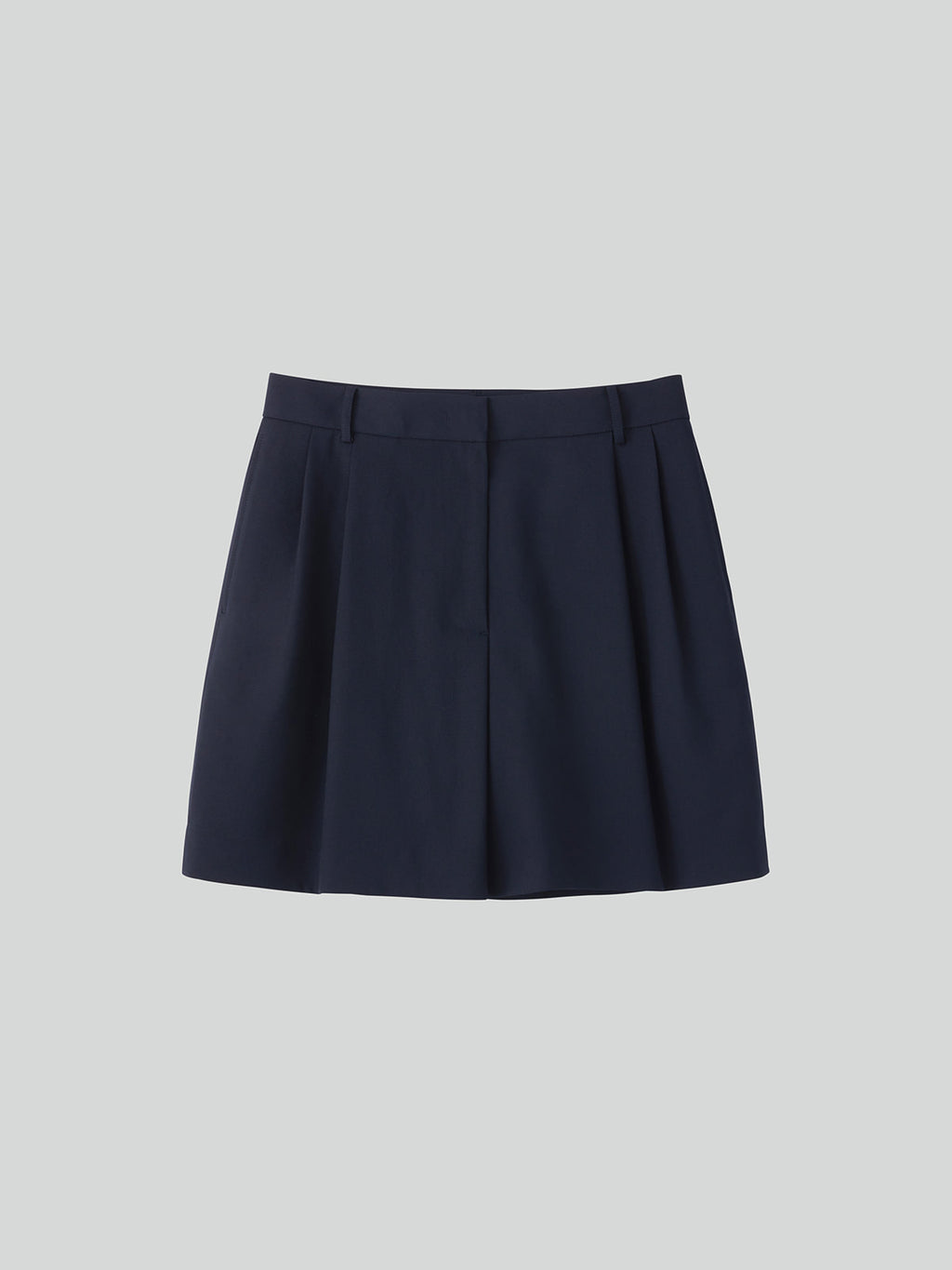 Recto - Double Pleated Shorts (Dark Navy) product image 4 | TRAB K-Fashion Australia