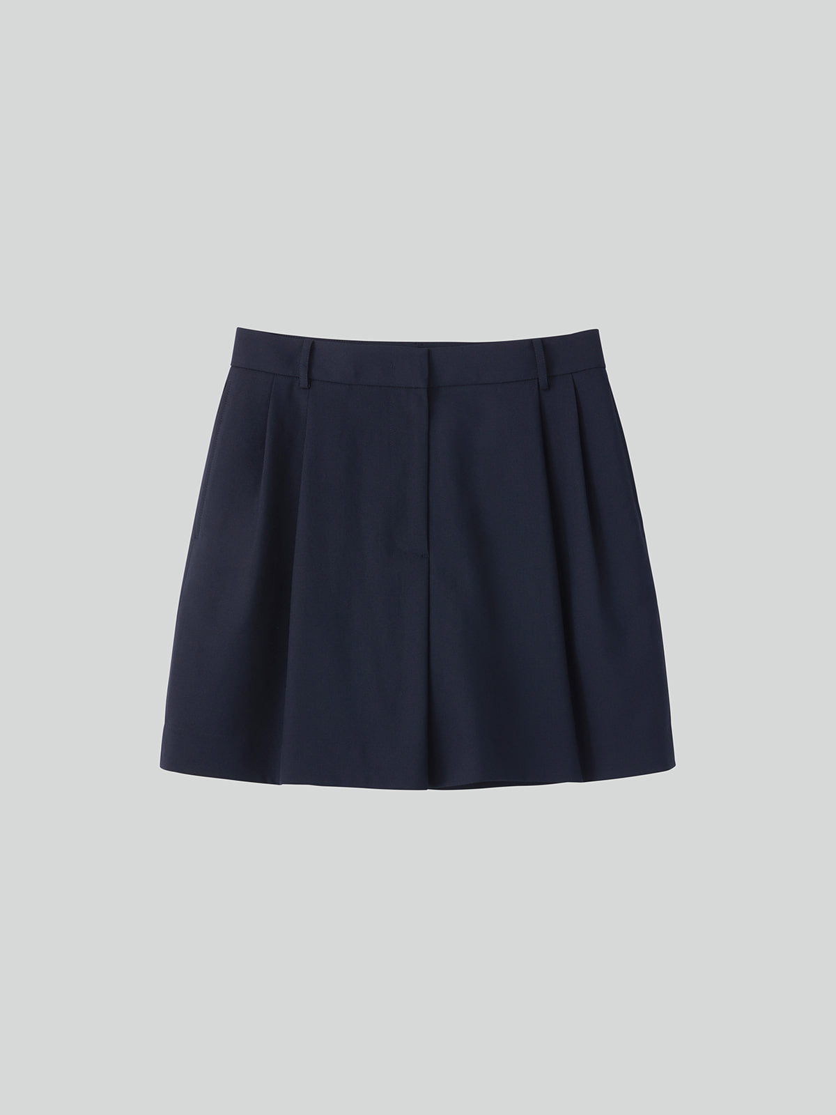 Recto - Double Pleated Shorts (Dark Navy) product image 4 | TRAB K-Fashion Australia
