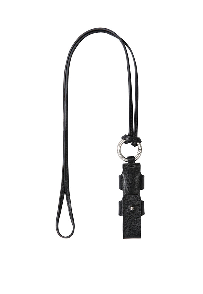 Art if acts - Leather Lip Balm Chain (Black) product image 4 | TRAB K-Fashion Australia