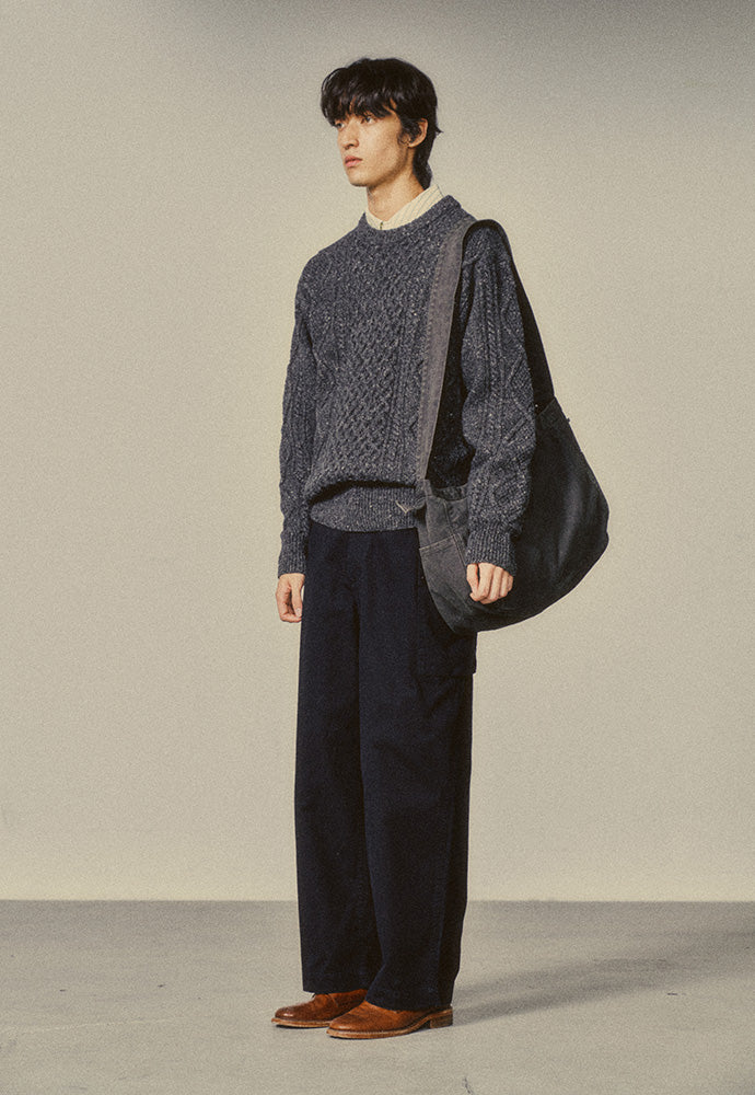 Art if acts - Fisherman Cable Sweater (Charcoal) product image 2 | TRAB K-Fashion Australia