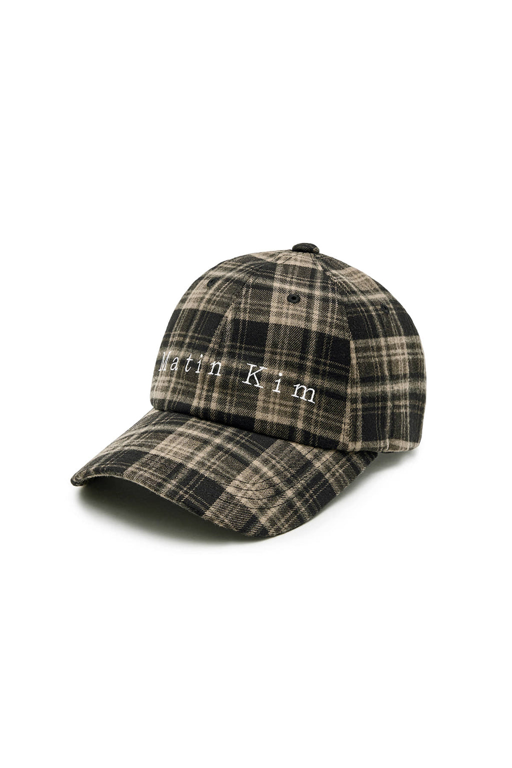 Matin Kim - Matin Typo Check Ball Cap (Black) product image 2 | TRAB K-Fashion Australia