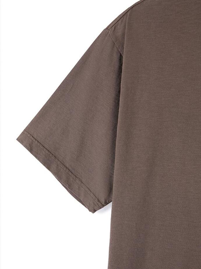 Art if acts - Garment Dyed Slub Pocket T-Shirt (Brown) product image 11 | TRAB K-Fashion Australia