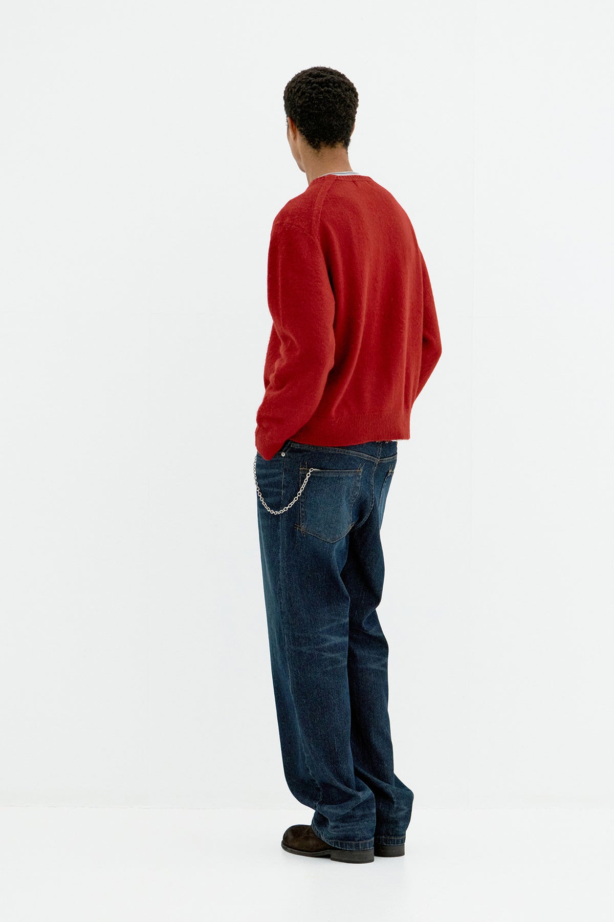Coor - Raccoon Cropped Round Cardigan (Red) product image 4 | TRAB K-Fashion Australia