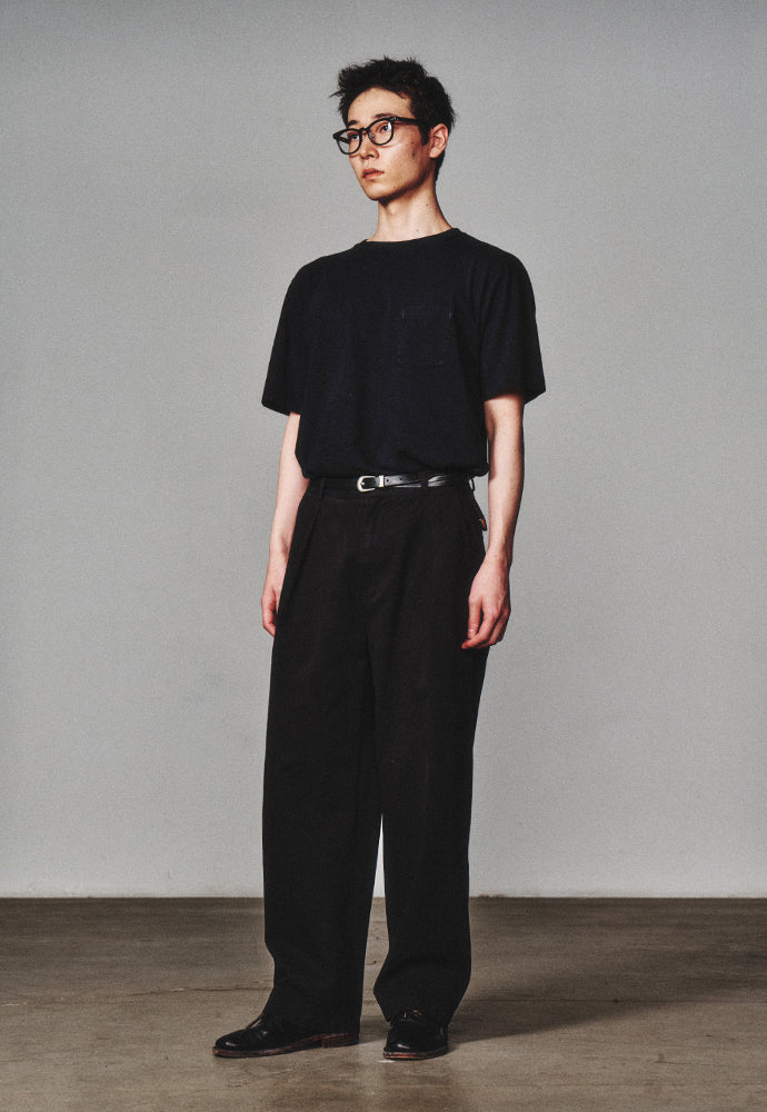 Art if acts - Garment Dyed Slub Pocket T-Shirt (Black) product image 2 | TRAB K-Fashion Australia