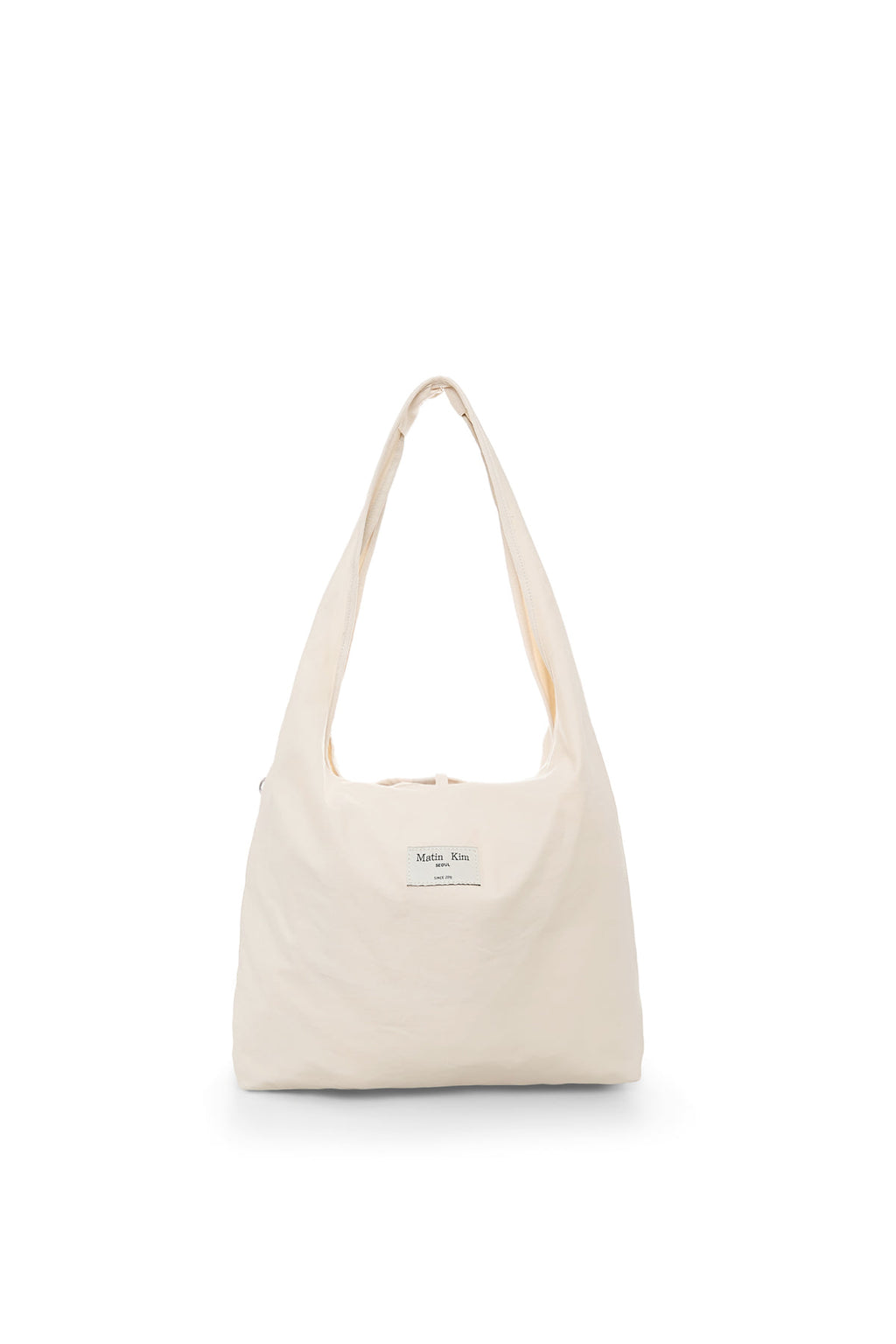 Matin Kim - [Pre-Order – Ships July 29] Logo Point Round Ecobag (Ivory) product image 5 | TRAB K-Fashion Australia