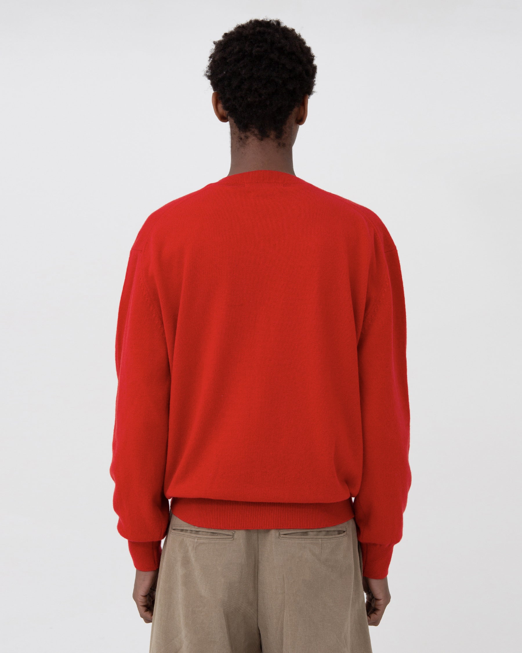 Brownyard - Extra Super Fine V Neck Knit (Red) product image 2 | TRAB K-Fashion Australia