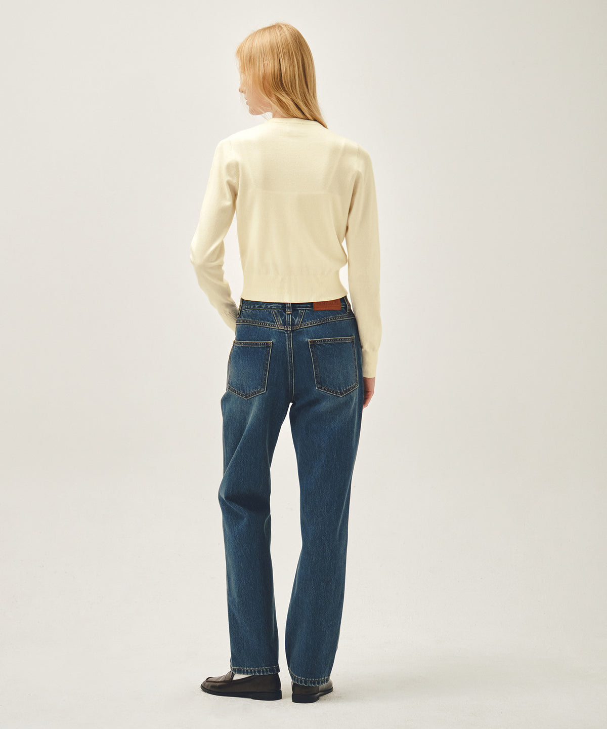 Marithe & Francois Girbaud - Slim Straight Denim Pants (Dark Blue) product image 5 | TRAB K-Fashion Australia
