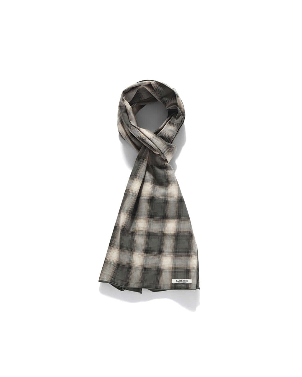 Eastlogue - Pattern Scarf (Green & Ombre Check) product image 2 | TRAB K-Fashion Australia