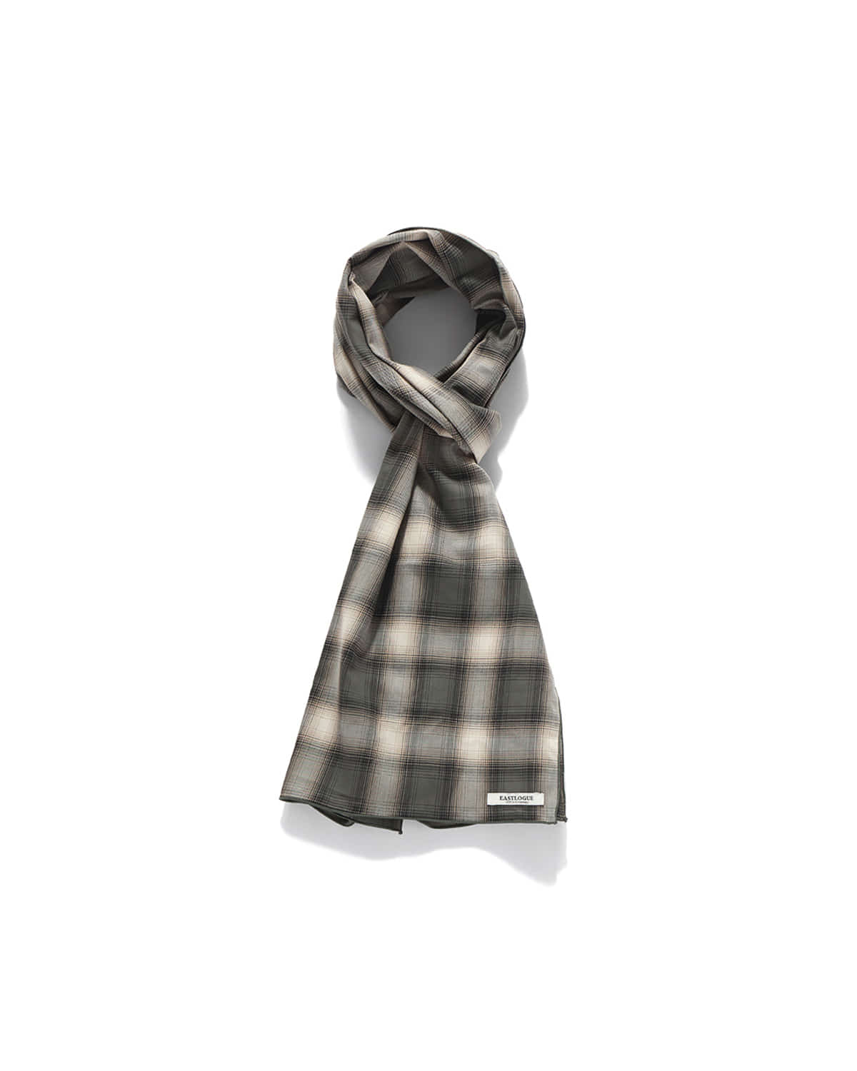 Eastlogue - Pattern Scarf (Green & Ombre Check) product image 2 | TRAB K-Fashion Australia