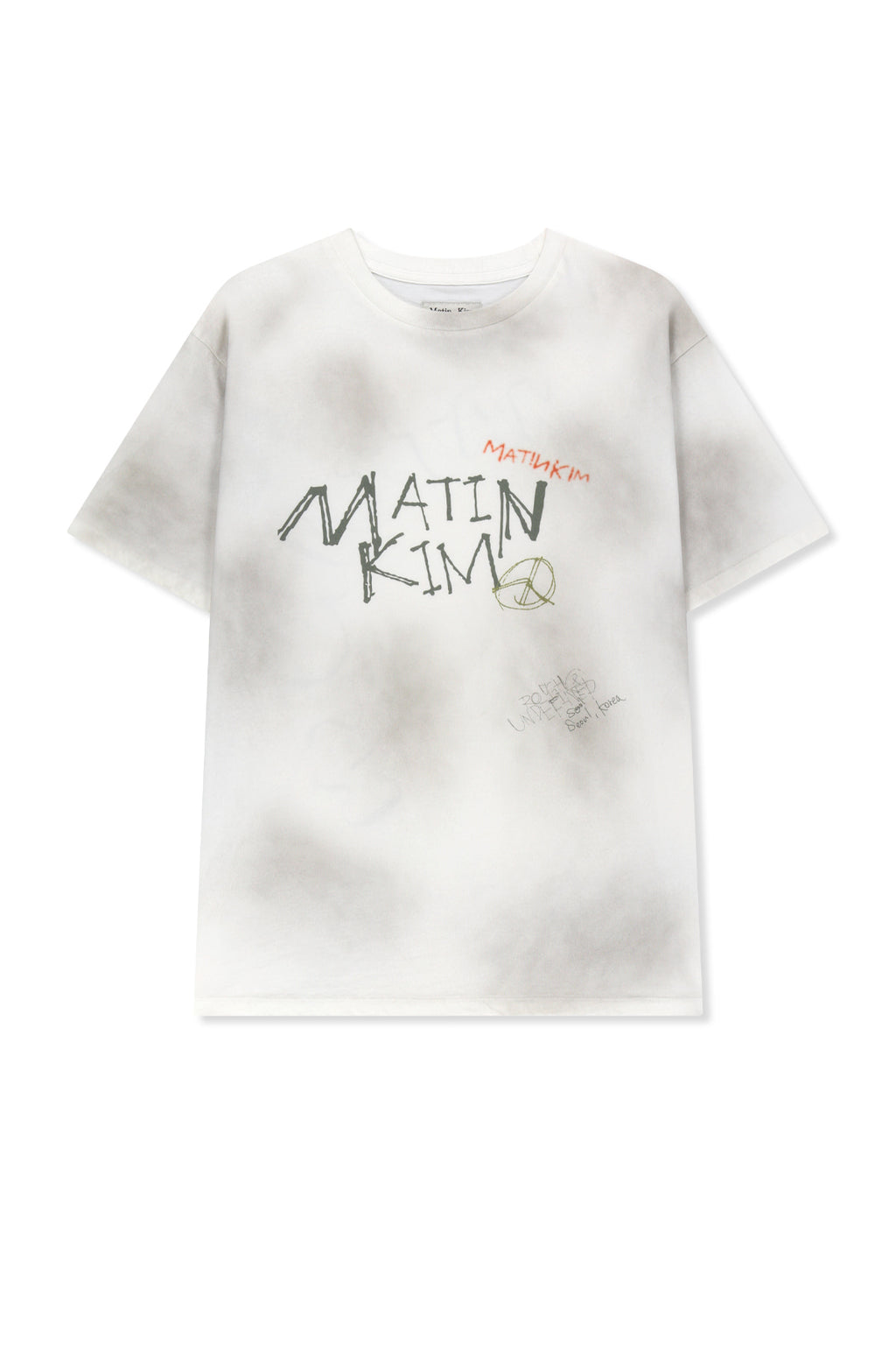 Matin Kim - Vintage Graffiti Logo Top (White) product image 1 | TRAB K-Fashion Australia