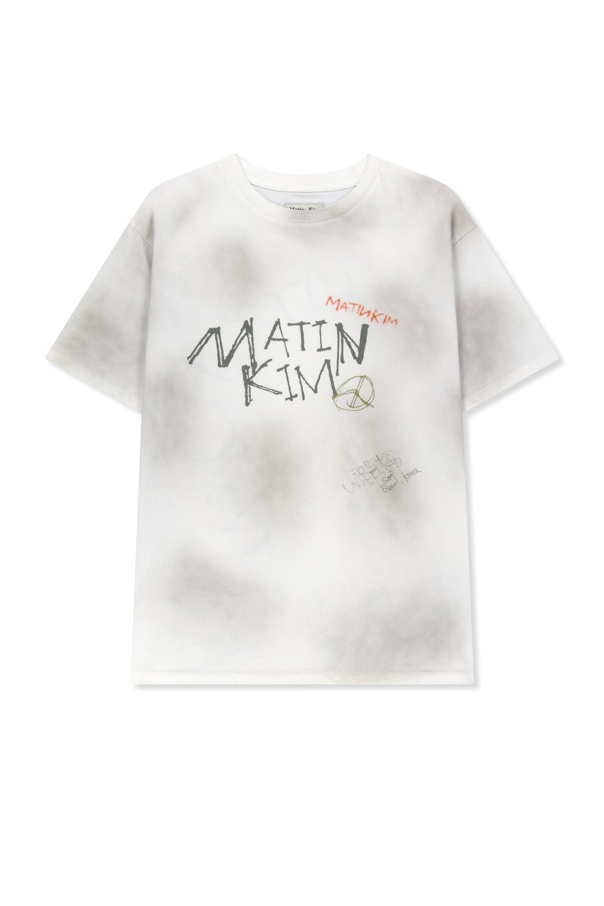 Matin Kim - Vintage Graffiti Logo Top (White) product image 1 | TRAB K-Fashion Australia