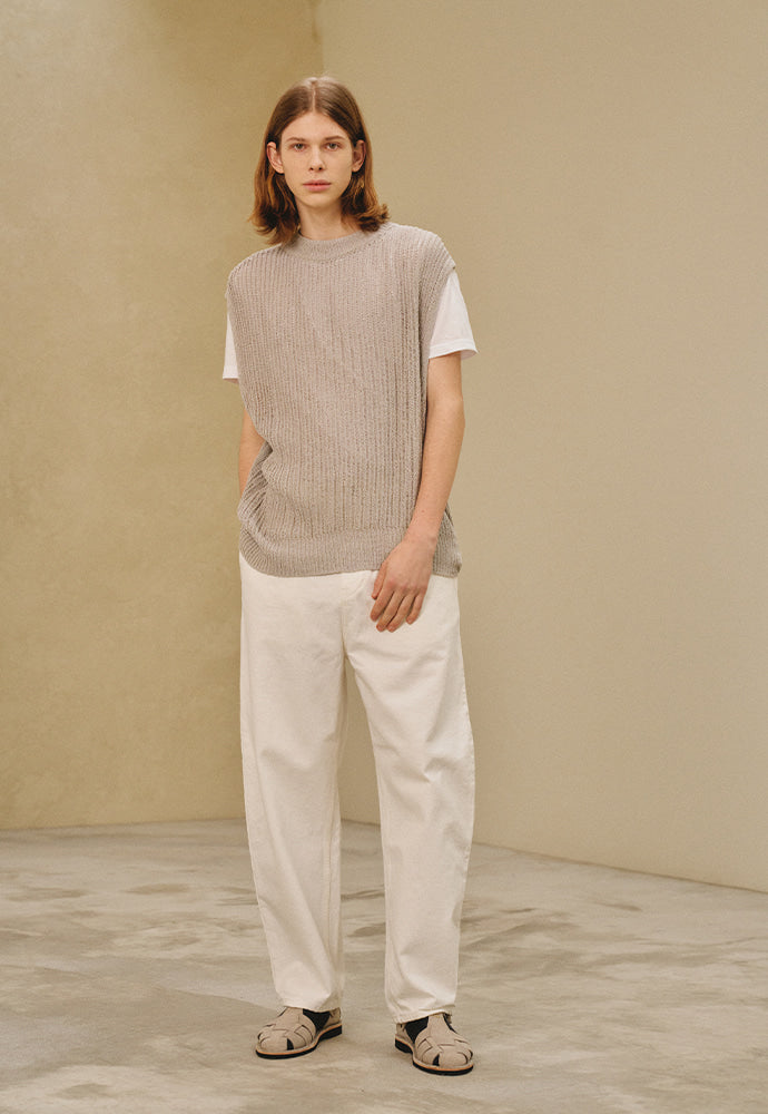 Art if acts - Plain Knit Vest (Light Grey) product image 2 | TRAB K-Fashion Australia