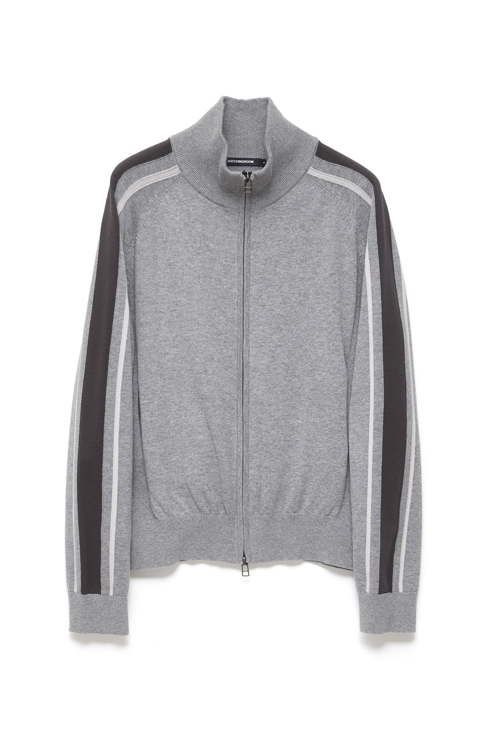 Hatchingroom - Track Zip Knit Cardigan (Grey) product image 1 | TRAB K-Fashion Australia