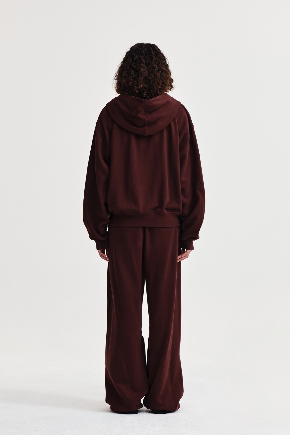 Matin Kim - Drawstring Point Sweatpants (Burgundy) product image 7 | TRAB K-Fashion Australia