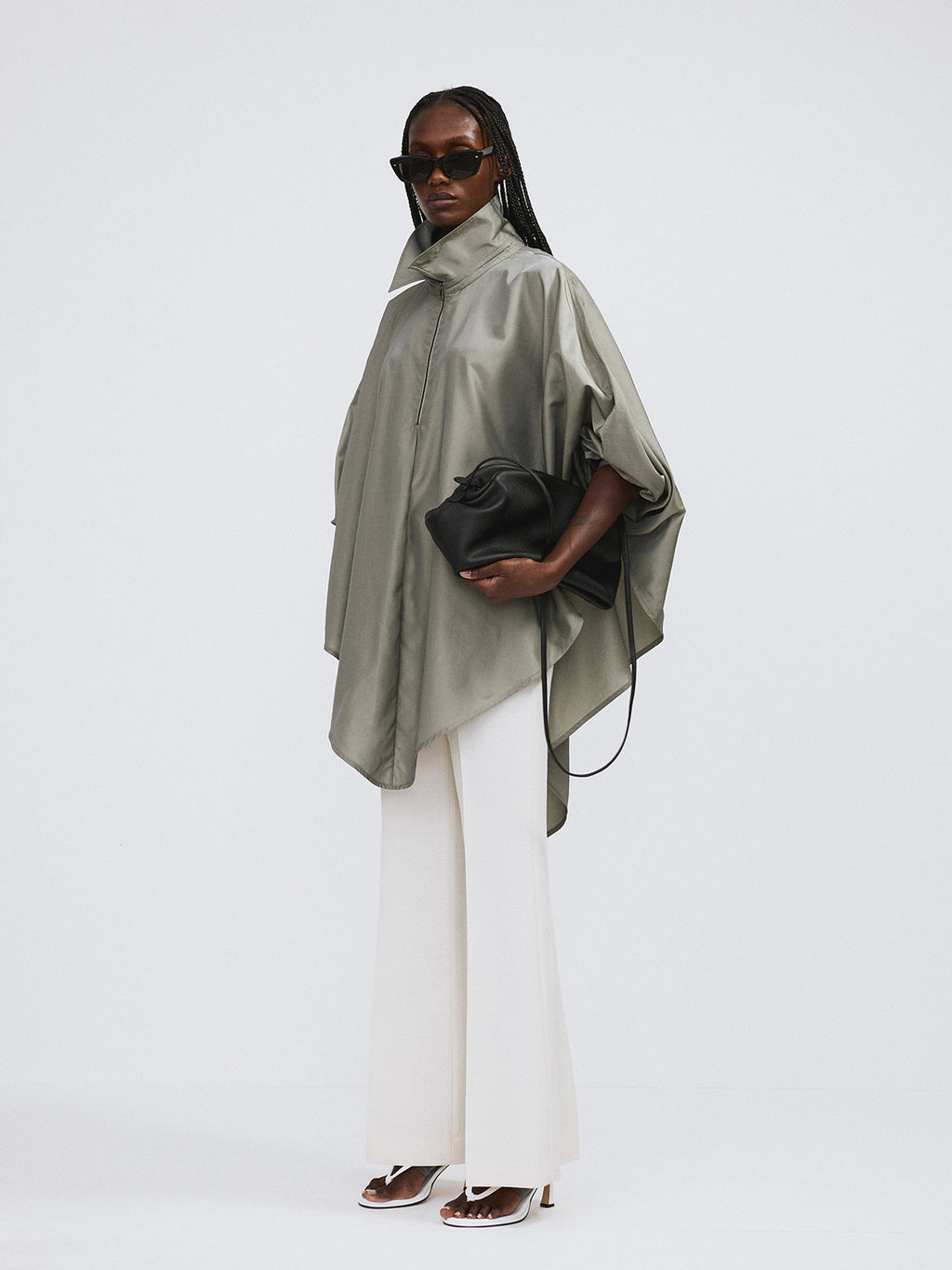 Recto - Oversized Cape Jumper (Light Khaki) product image 3 | TRAB K-Fashion Australia