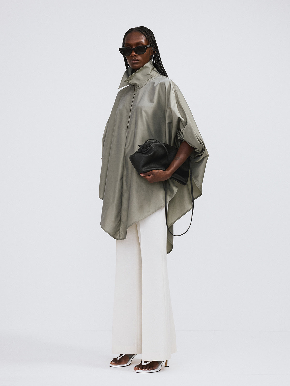 Recto - Oversized Cape Jumper (Light Khaki) product image 3 | TRAB K-Fashion Australia