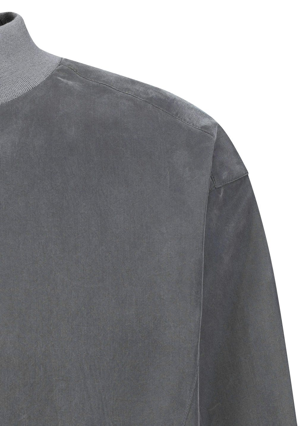 Amomento - Cupro ribbed pullover (Grey) product image 5 | TRAB K-Fashion Australia