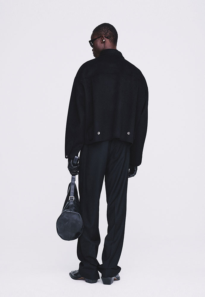 Tonywack - Handmade Cashmere Zipped Blouson Jacket (Black) product image 5 | TRAB K-Fashion Australia