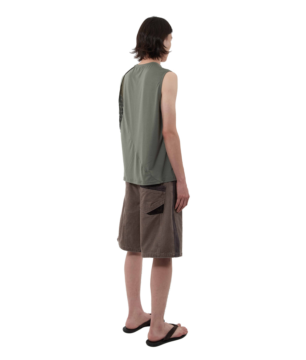 XLIM - Ep.9 Synopsis 01 Tank Top (Khaki) product image 8 | TRAB K-Fashion Australia