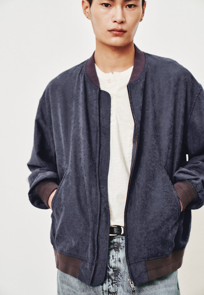 Art if acts - Vintage Cupra Blouson (Vintage Navy) product image 6 | TRAB K-Fashion Australia