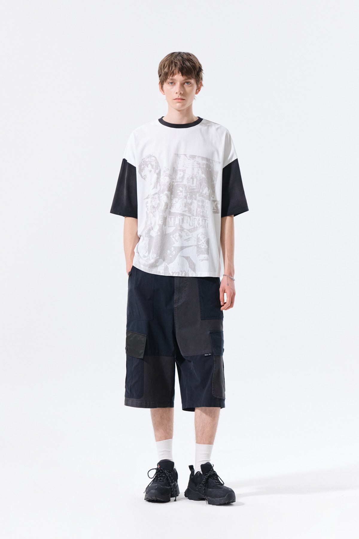 Matin Kim - Matin Punk Graffiti Top (White) product image 9 | TRAB K-Fashion Australia