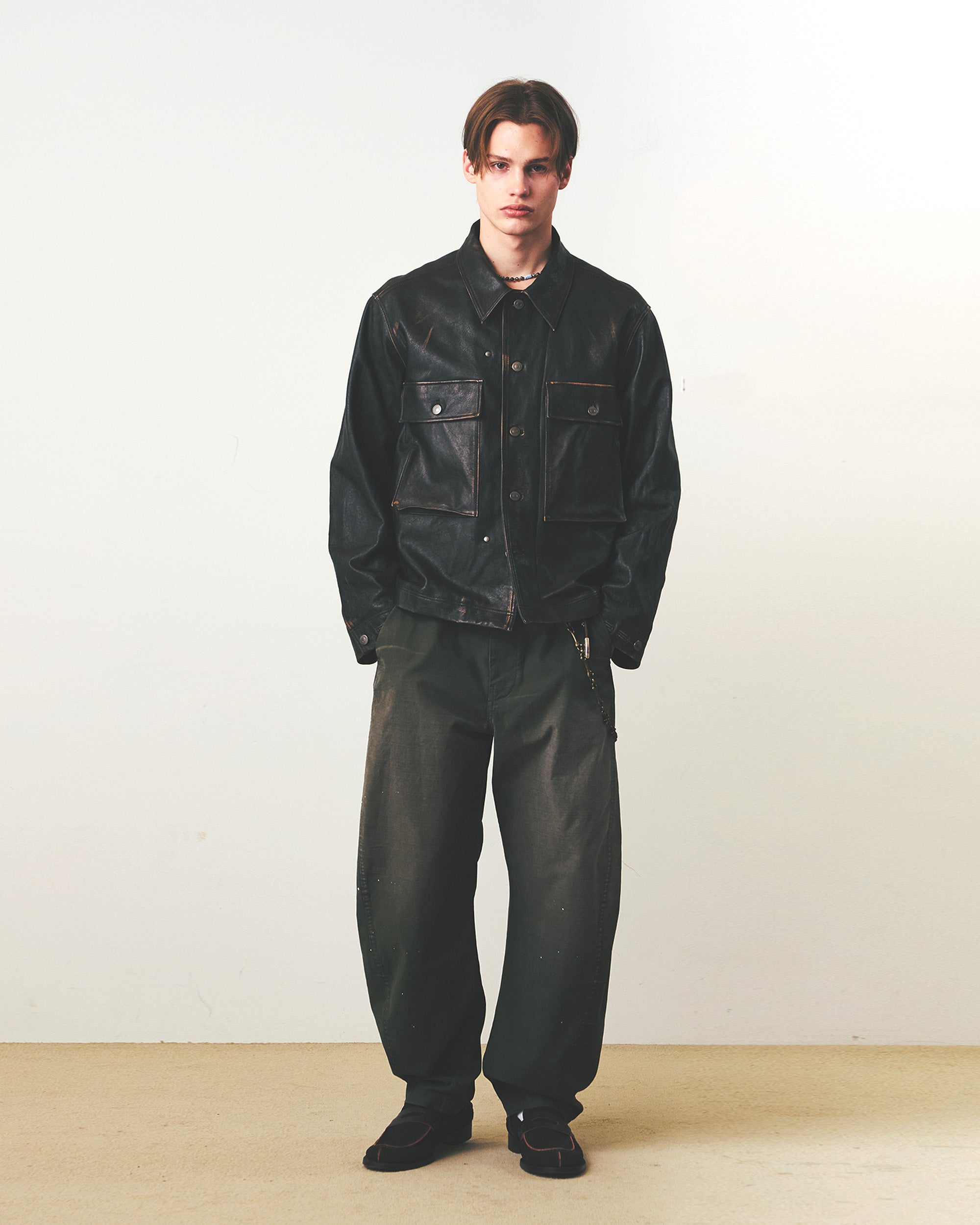 Eastlogue - Kw M43 Leather Jacket (Vintage Black) product image 1 | TRAB K-Fashion Australia