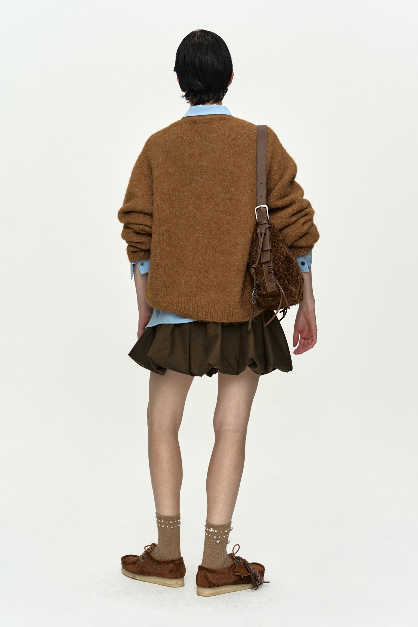 Andersson Bell - Adsb Intarsia Crew-Neck Sweater (Brown) product image 8 | TRAB K-Fashion Australia