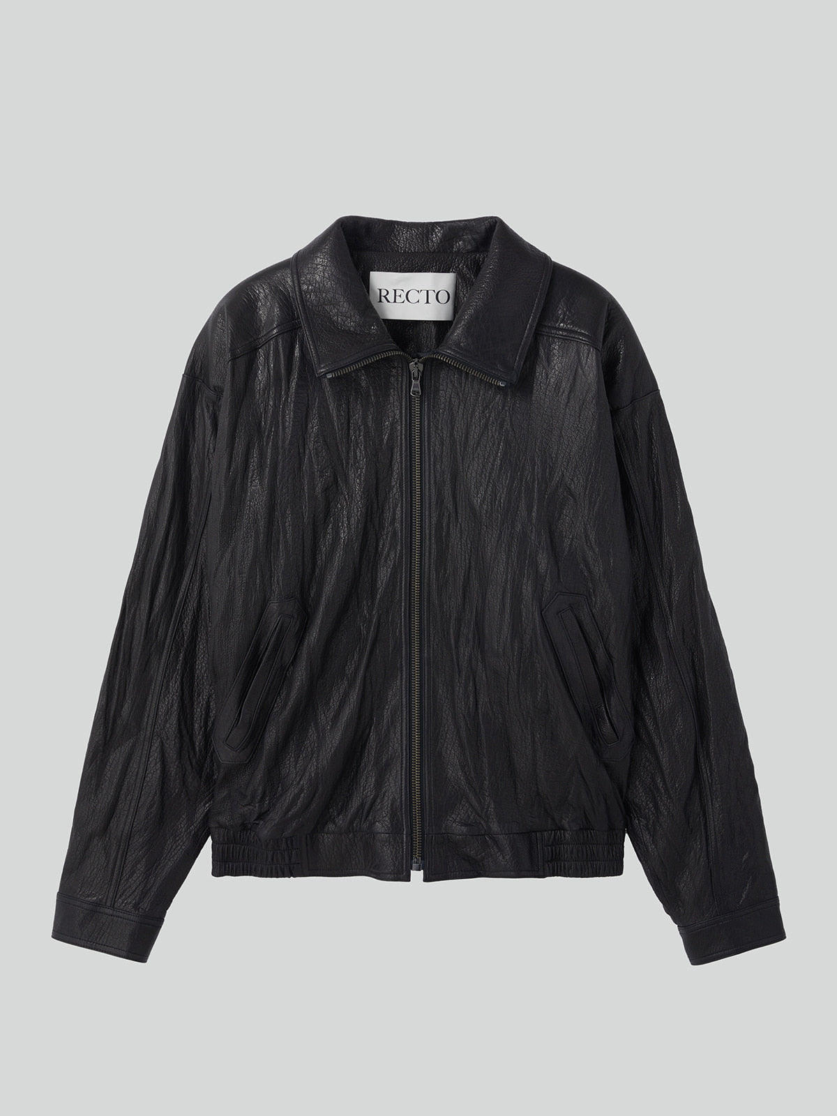 Recto - High-Neck Leather Jumper (Black) product image 5 | TRAB K-Fashion Australia