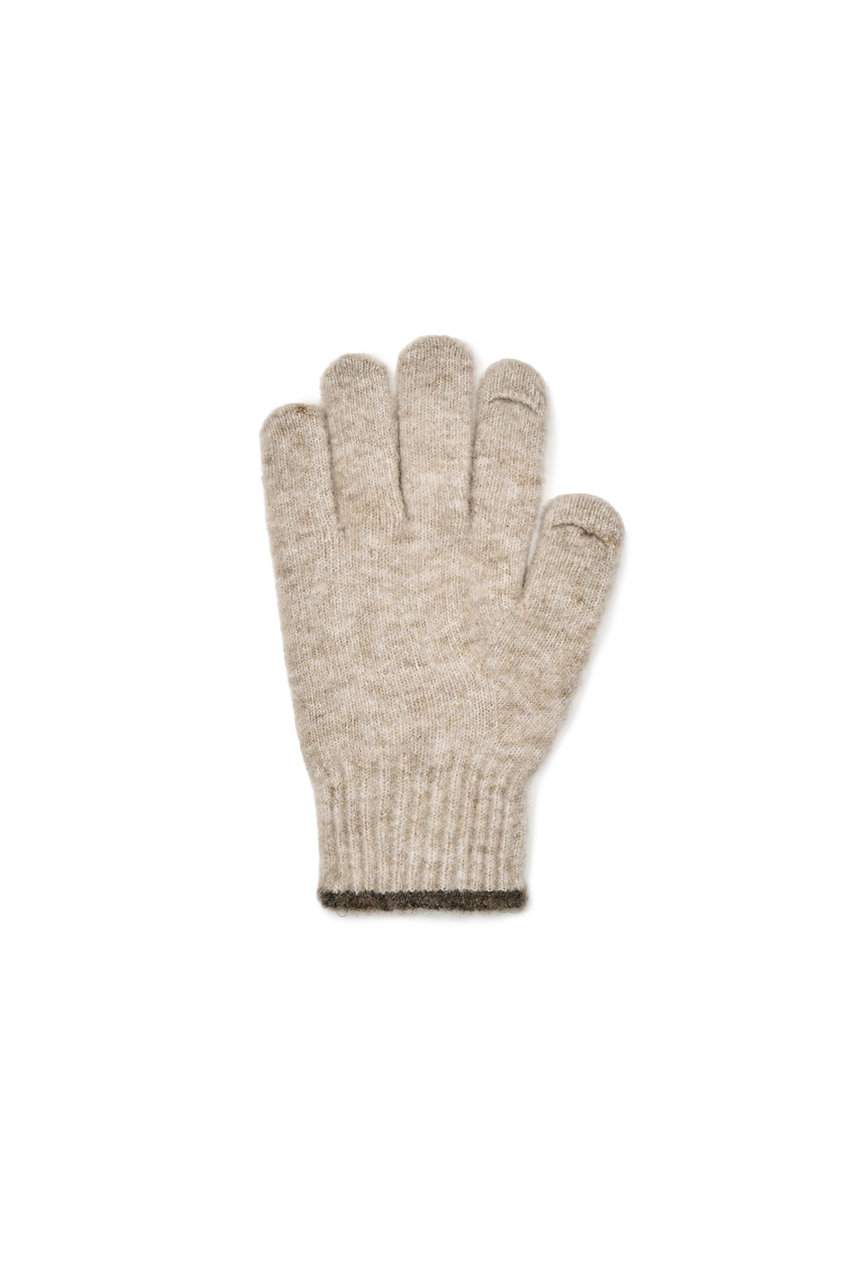 Matin Kim - Boucle Knit Gloves (Beige) product image 3 | TRAB K-Fashion Australia