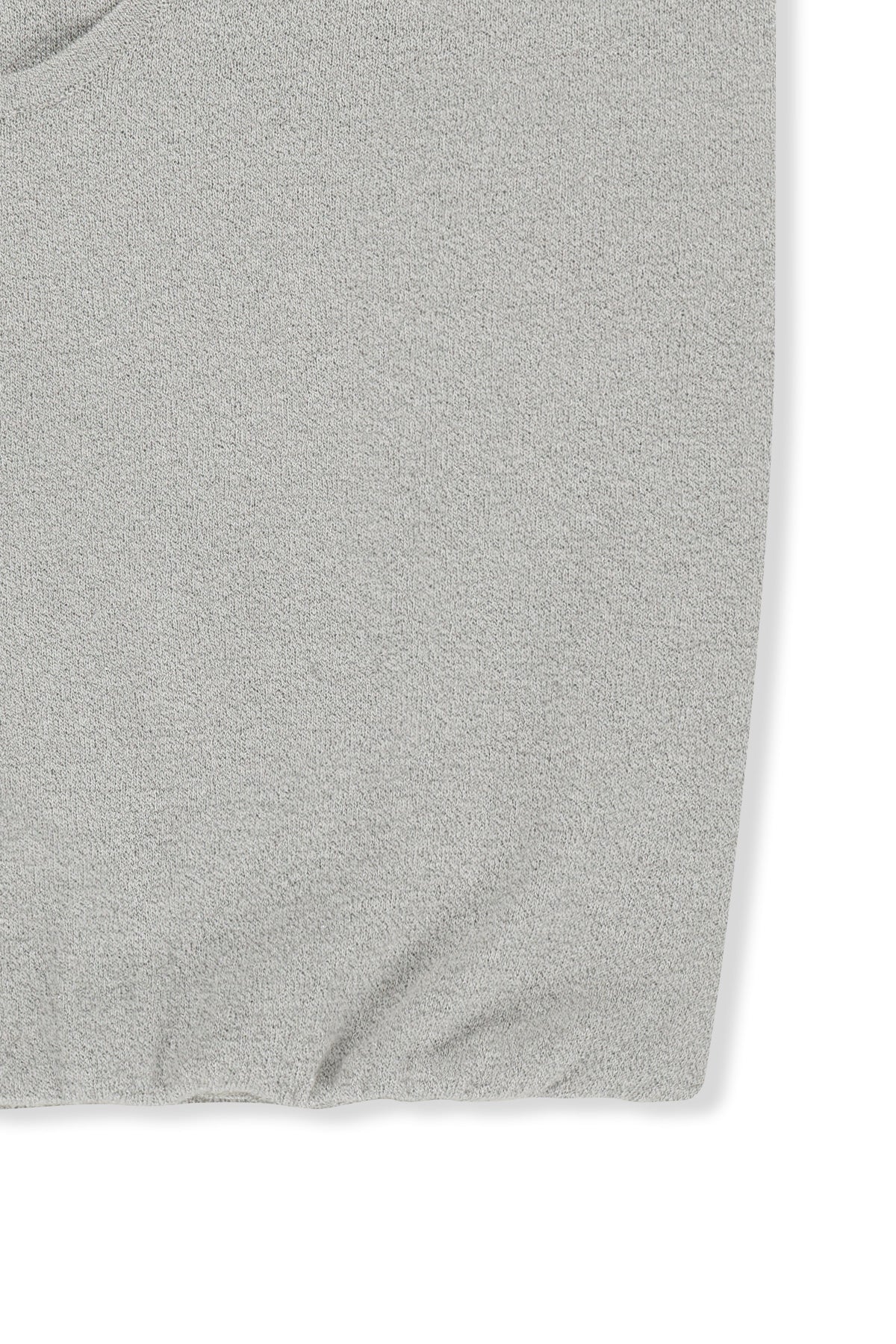 Matin Kim - Layered Tie Halter Neck Knit Top (Light Grey) product image 5 | TRAB K-Fashion Australia