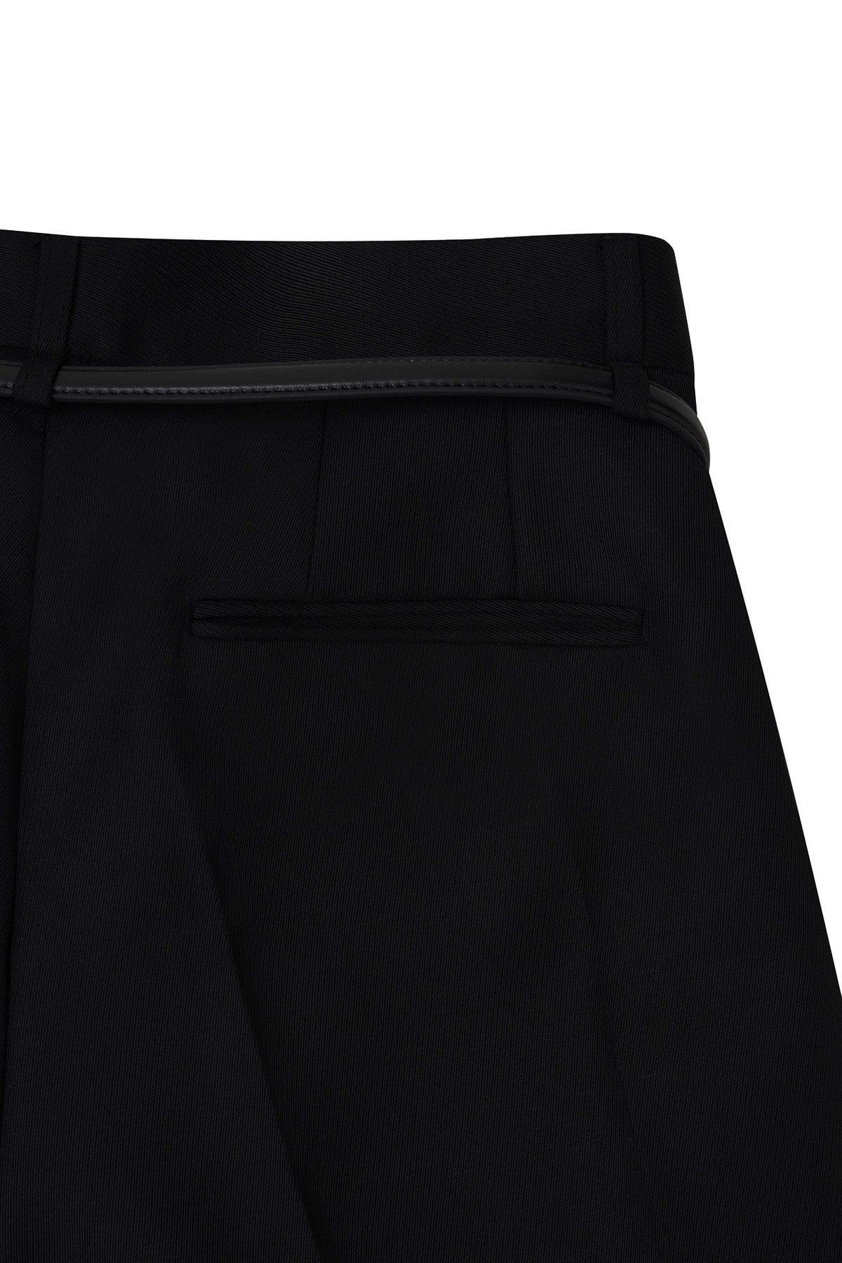 STU - Crease Belt Slacks (Black) product image 13 | TRAB K-Fashion Australia