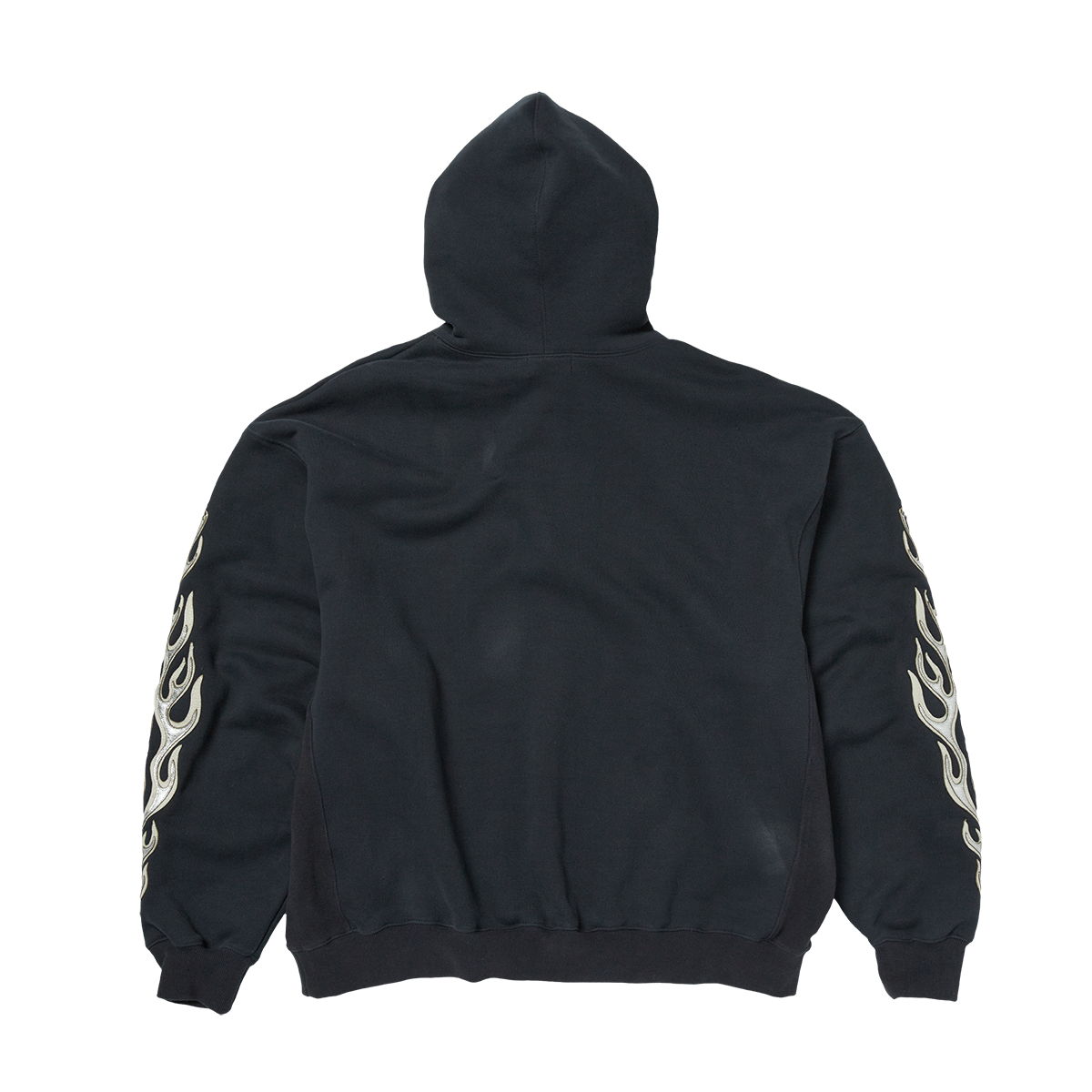 Thug Club - Leather Flame Hoodie (Navy) product image 2 | TRAB K-Fashion Australia
