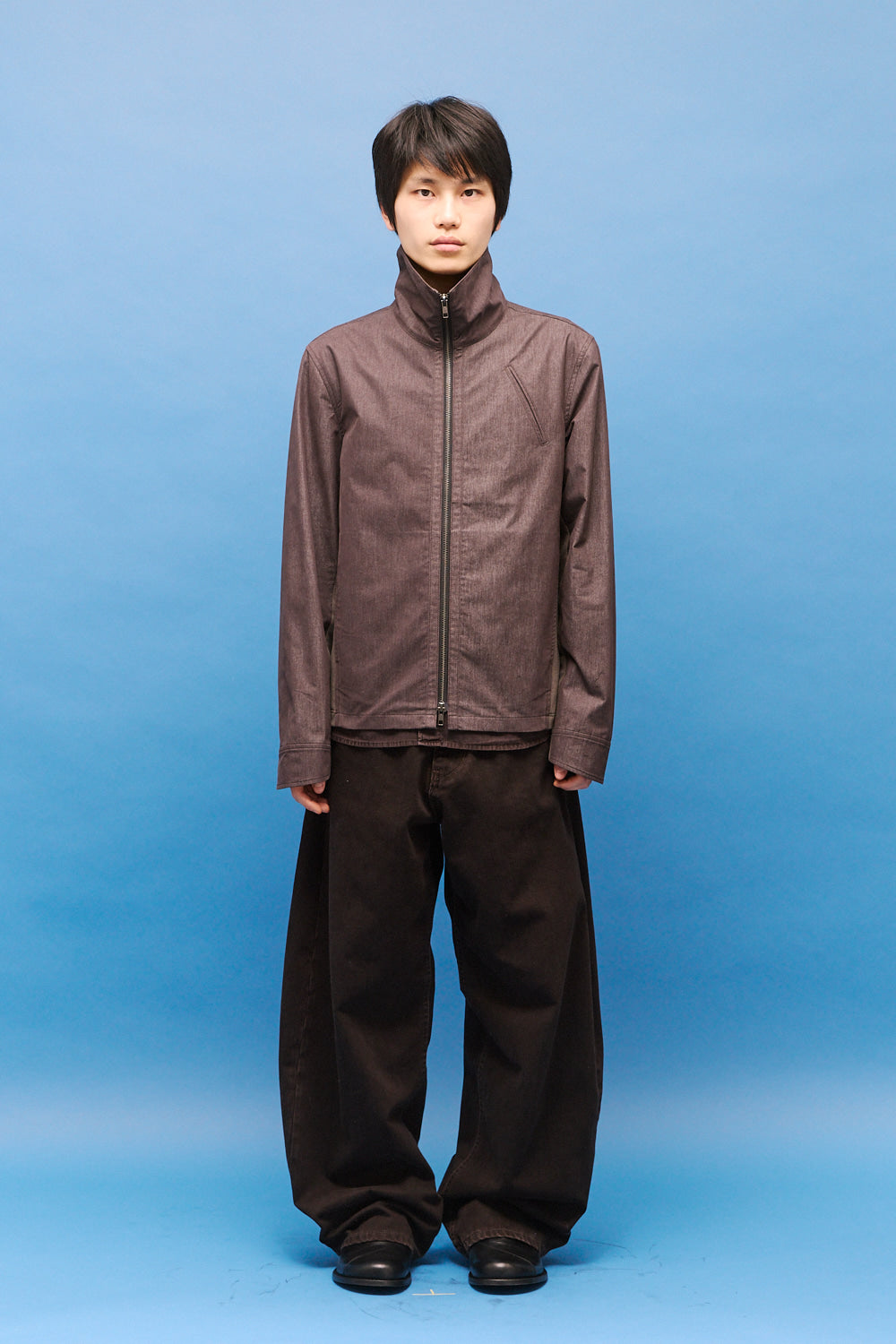 Hatchingroom - Funnel Neck Jacket (Brown) product image 6 | TRAB K-Fashion Australia